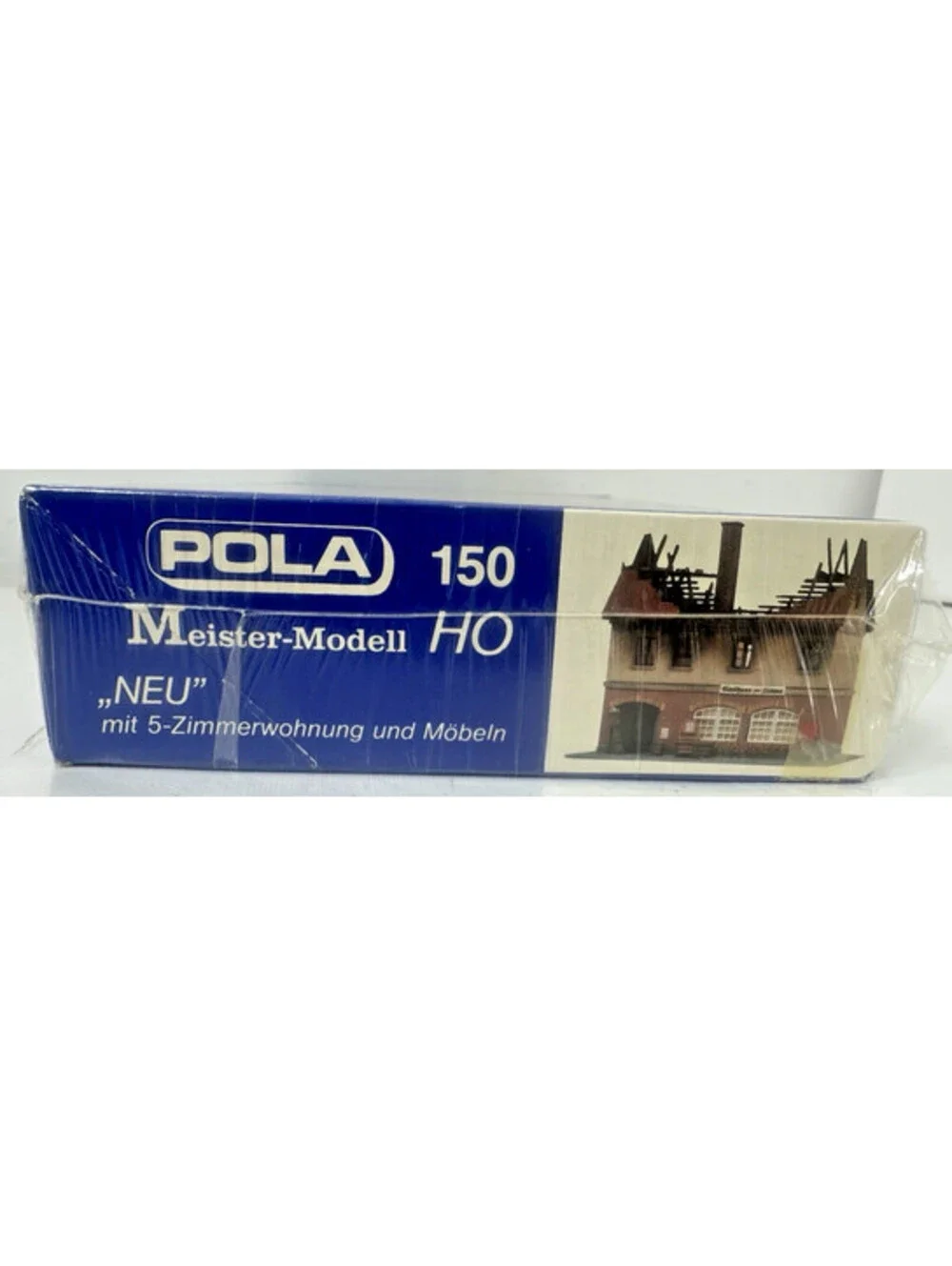 Vintage POLA 150 HO Scale Meister-Modell Gasthaus Brennendes Fire Damaged Kit
